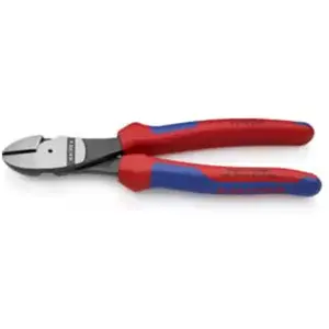 Comparateur de prix : Pince Coupante de Côté Forte Démultiplication Bi Matière 200mm Knipex