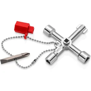Comparateur de prix : Clé universelle pour armoires de commande - KNIPEX - 00 11 03 TU
