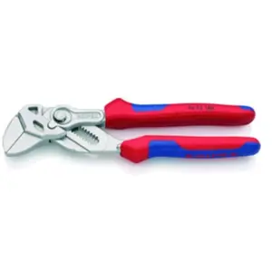 Comparateur de prix : Knipex Pince-clé 180mm - Gainage Bi-matière - Chromée - Capacité 40mm