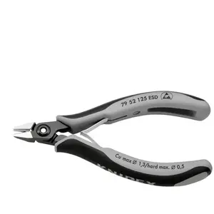 Comparateur de prix : Pince coupante diagonale avec facette Knipex 79 52 125 esd 125 mm 1 pc(s)