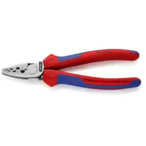 Comparateur de prix : 97 72 180 Pince à sertir pour embouts de câble 0.25 à 16 mm² - Knipex