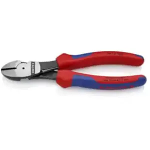 Comparateur de prix : Knipex Pince Coupante De Côté Démultipliée 180mm - Avec Ressort - Bi-matière