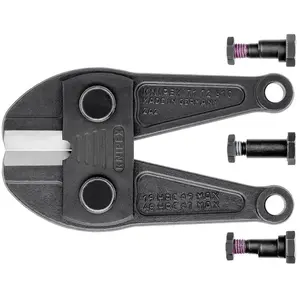Comparateur de prix : Knipex Tête De Rechange Pour Coupe-boulon 71 72 610 - 1 Paire De Mâchoires