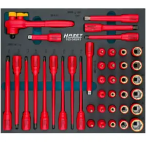 Jeu de douilles isolées HAZET 163-545/41 carré creux 10 mm (3/8 pouce)... pas cher