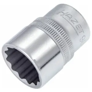 Comparateur de prix : Hazet - Douille 900Z-20   Carré creux 1/2 pouce (12,5 mm)   Profil Traction à 12 pans extérieurs   Taille 20 mm