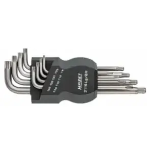 Comparateur de prix : Hazet 2116LG/8H Jeu de clés mâles coudées torx intérieur/nombre d'outils 8