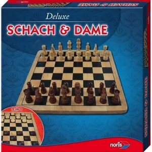 Deluxe - 606104577 - Jeu classique - Échecs&Dames - Multicolore pas cher