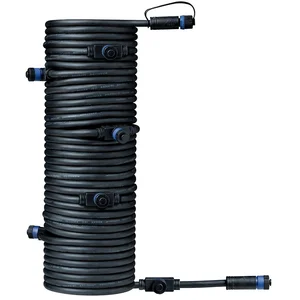 Comparateur de prix : Paulmann Câble de raccordement Plug & Shine 15m 1 entrée et 7 sorties IP68 Noir
