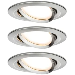 Jamais utilise] Paulmann Coin Slim led lumière encastrée - Set of 3 - Silver - Silver
