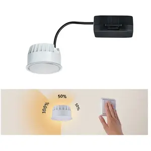 Comparateur de prix : Paulmann - Coin Nova Dimmable 3 Niveaux Noir/Blanc - Noir