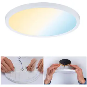 Comparateur de prix : Paulmann panneau LED Aero ZigBee rond blanc 23cm