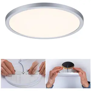 Comparateur de prix : Paulmann panneau Aero 830 rond chromé 3step 23cm