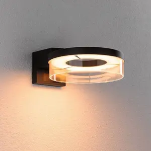 Comparateur de prix : Non communiqué Applique d'extérieur LED Smart Home Zigbee 3.0 Capera Détecteur de mouvement crépusculaire (IR) favorable aux insectes IP44 231mm Tunable Warm 12,5W 800lm 230V Anthracite Aluminium