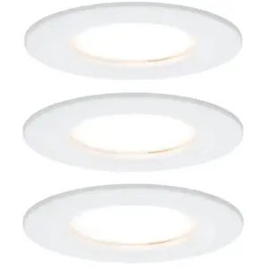 Comparateur de prix : Paulmann Nova lampe encastrée LED par 3 fixe blanc
