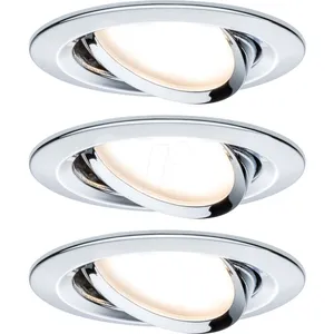 Plm 93470 éclairage encastré nova, GU10, 3 x 6,5 w, 2 2700 k, 50°, rond, i Paulmann pas cher