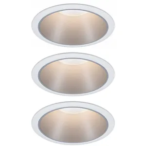 Comparateur de prix : Paulmann Cole spot LED argenté-blanc lot de 3