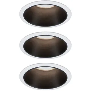 Comparateur de prix : Paulmann Paulmann Cole Spot Led, Noir-Blanc, Lot De 3
