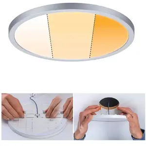 Paulmann panneau LED Aero rond chromé 23 cm