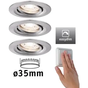 Comparateur de prix : Paulmann Nova mini Plus LED EasyDim lot de 3 fer