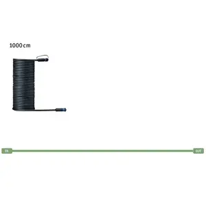 Comparateur de prix : Paulmann Cable Extérieur Plug + Shine IP68 10m 1in-1out 2x1.5qmm Noir plastique