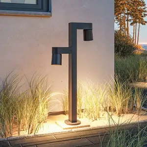 Comparateur de prix : Paulmann Borne lumineuse LED Kimu 2, anthracite, à 2 lampes, 3.000 K