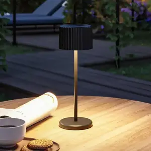 Comparateur de prix : Paulmann 94878 Luminaire solaire LED alimenté par batterie Else IP44 2700K Noir 250lm USB-C Batterie Portable Lampe de table