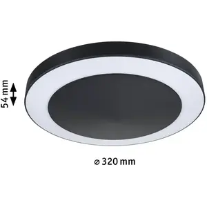 Comparateur de prix : Paulmann Circula plafonnier capteur 830 anthracite