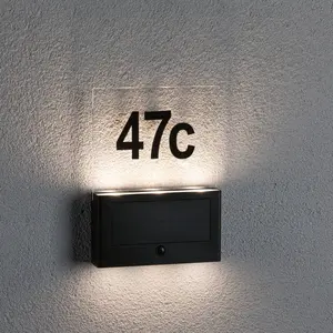 Comparateur de prix : Paulmann Neda numéro de maison LED solaire capteur
