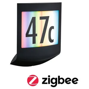 Comparateur de prix : Paulmann Padea numéro de maison LED ZigBee RGBW