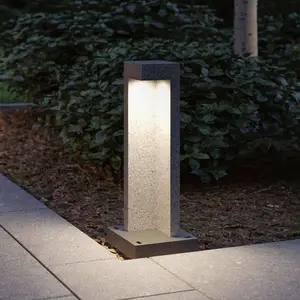 Comparateur de prix : Paulmann Borne lumineuse LED Concrea IP65 450mm 3000K 6,8W 200lm 230V Schwarzer Sandstein Béton
