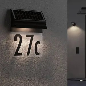 Comparateur de prix : Paulmann -numéro de maison solaire Neda en noir