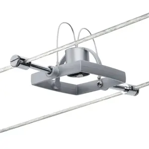 Comparateur de prix : Paulmann 94132 Spot sur câble Mac II chrome mat sans ampoule, max. 10 W GU5,3