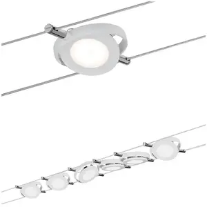 Comparateur de prix : MAC 2-Kit de 6 Spots LED sur Câbles Métal L500cm Blanc Paulmann