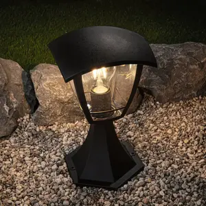 Comparateur de prix : Borne PAULMANN Classic Curved IP44 E27 noir
