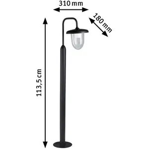 Comparateur de prix : Borne extérieure Bollard 230 v IP44 à équiper E27 anthracite Paulmann