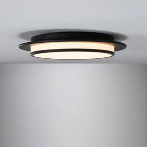 Comparateur de prix : Paulmann Plafonnier LED 3-Step-Dim Egron 2700K 750lm 230V 16W gradable Noir mat