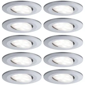 Comparateur de prix : Paulmann 999.25 Spot D'Éclairage Spot Lumineux Encastrable Chrome Led