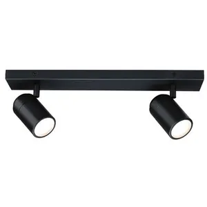 Comparateur de prix : PAULMANN Spotlight zyli ip44 gu10 230v max. 2x10w gradable noir mat