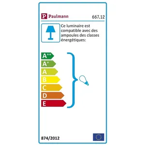 Comparateur de prix : Plafonnier ZYLI blanc/chrome sans sources max. 3 x 10W GU10 Paulmann