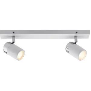 Comparateur de prix : Projecteur ZYLI blanc/chrome sans sources max 2 x 10W GU10 Paulmann