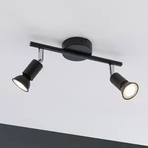 Comparateur de prix : Paulmann - Spot Carolina IP44 max2xW GU10 Anthracite 230V Métal