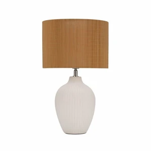 Pauleen lampe à poser timber glow e27 max. 20w beige#blancVendu parrakuten