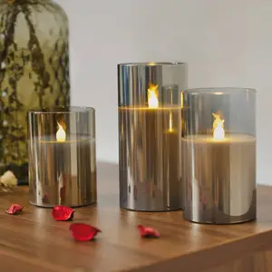 Comparateur de prix : Pauleen Classy Smokey Candle 3 bougies LED