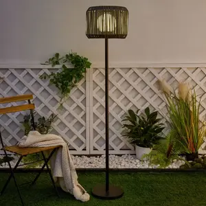 Comparateur de prix : Pauleen Lampadaire solaire elegance ip44 330mm 3000k 23lm noir#gris