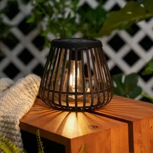 Paulmann Pauleen lanterne solaire sunshine glimmer ip44 2700k 7lm noir