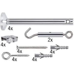 Paulmann Kit de montage de système câbles holder + deflector pack de 4 chrome pas cher