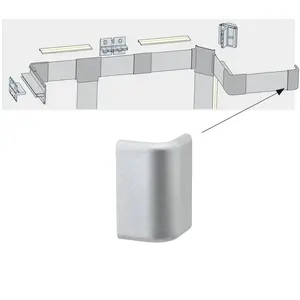 Lot de 2 Duo Profil End Cap aluminium (mat) Paulmann pas cher