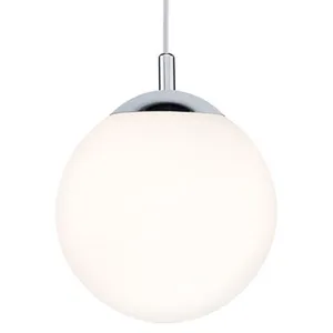 Comparateur de prix : Suspension galacta ip44 max. 20w e27 à équiper satiné/chromé - paulmann - blanc