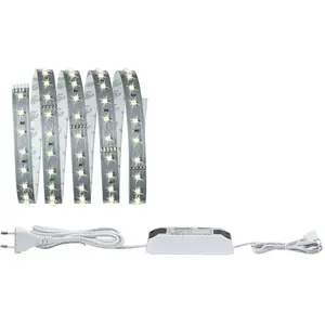 Comparateur de prix : Paulmann MaxLED 500 1.5m blanc chaud 10W 230- 20VA argent