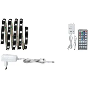 Comparateur de prix : Paulmann YourLED Strip LED RGB 1,5m revêtue 10W 183lm/m 39 LEDs/m RGB 18VA